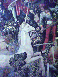 The Unicorn Tapestries Room: The Unicorn is Attacked Fine Art Print
