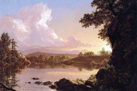 Water Scene in New York's Catskill Mountains Fine Art Print by Frederic Edwin Church
