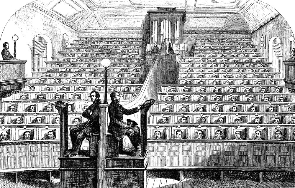 Pentonville Prison Chapel Wood Engraving Fine Art Print by Granger Collection