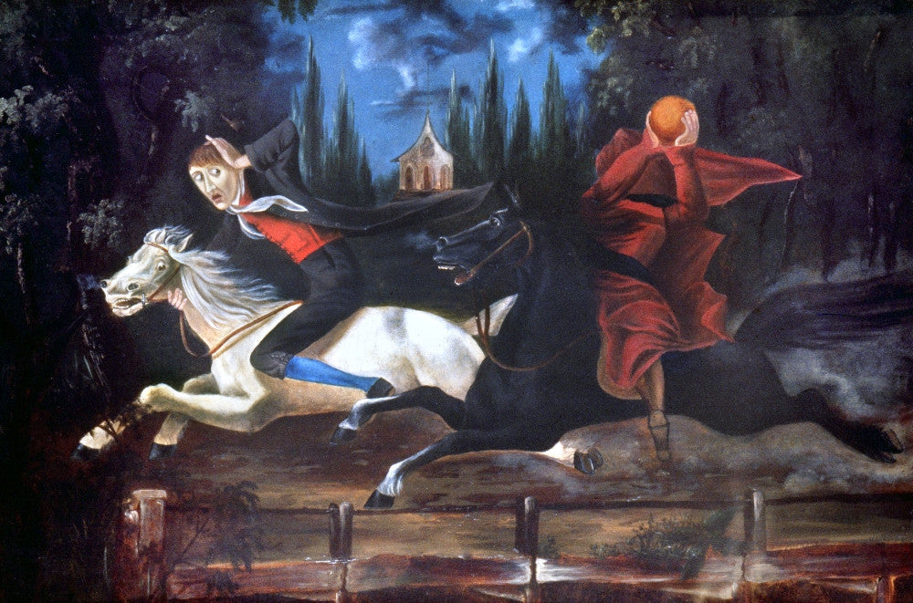 Crane and Horseman Fine Art Print - Attributed to William John Wilgus