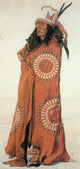 Native American Man in Painted Robe Fine Art Print by Science Source