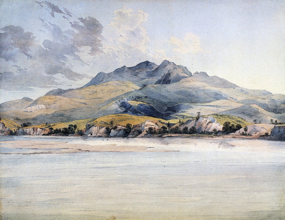 Bijoux Hills on the Missouri Watercolor Print by Karl Bodmer