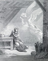 The Annunciation Fine Art Print by Gustave Dore (1832-1883)
