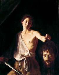 David with the Head of Goliath by Caravaggio - Poster Print 8x10