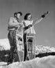 Young Couple Holding Snowshoes Fine Art Print