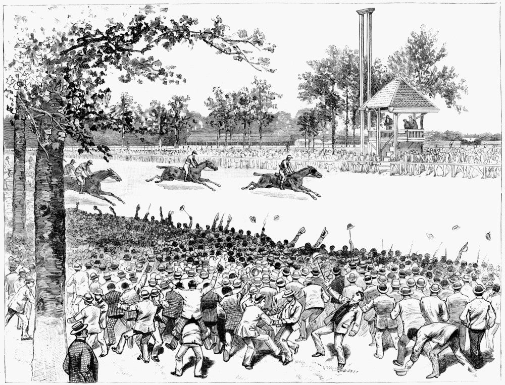 New York: Horse Race, 1887 Fine Art Print by Granger Collection