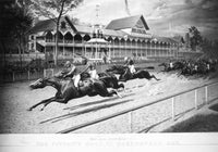 Horse Racing Lithograph Print - The Futurity Race at Sheepshead Bay, 1889 by Currier and Ives