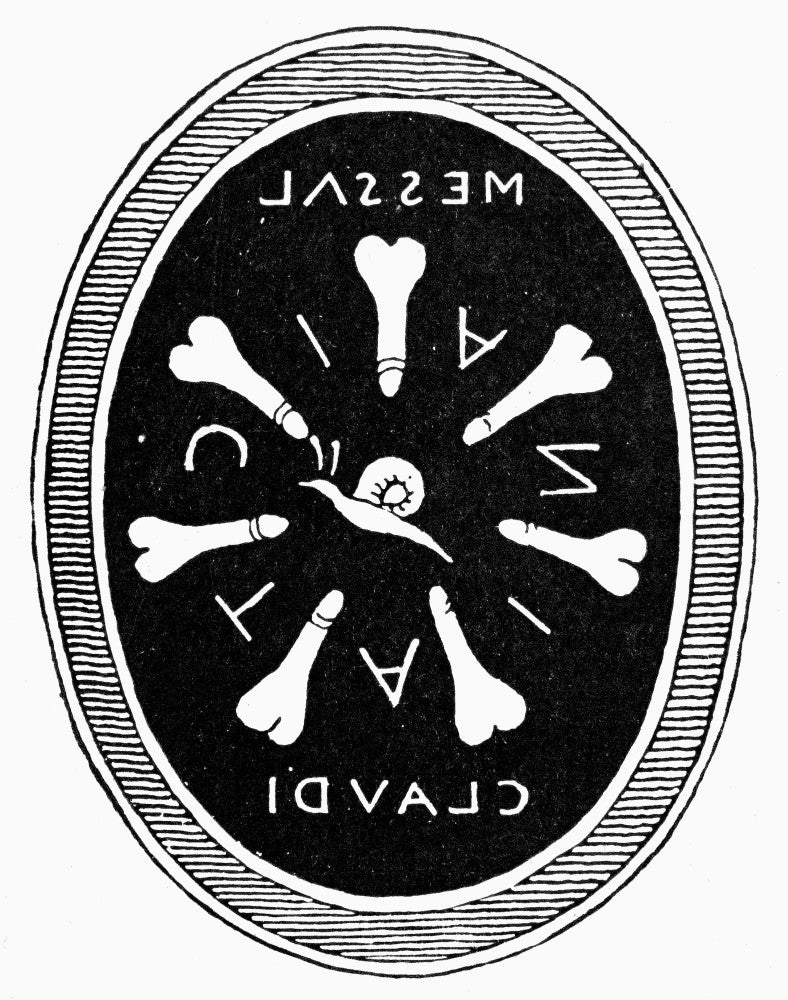 Phallic Gemstone Engraved Print - Roman Satire by Granger Collection