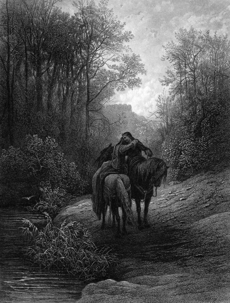 Tennyson: Guinevere - The Parting of Lancelot and Guinevere Fine Art Print