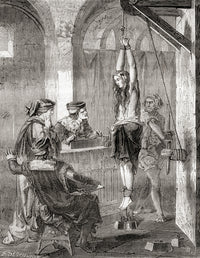 The Torture of a Woman Accused of Witchcraft - Fine Art Print by Ken Welsh