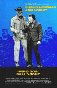 Midnight Cowboy Movie Poster Print Featuring Jon Voight and Dustin Hoffman