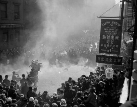 Chinese New Year Celebrations in Chinatown Poster Print - NYC
