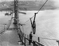 Mount Hope Bridge 1928 Vintage Photograph by Avery Lord
