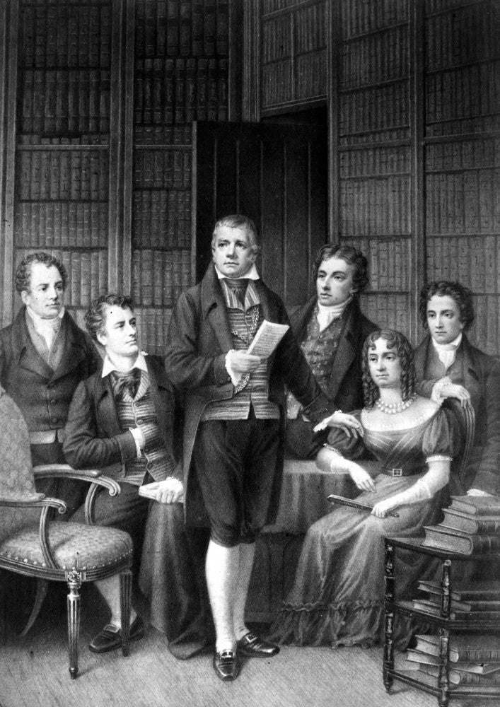 Famous British Writers Lithograph Print by Granger Collection