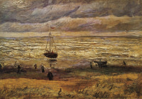 View of the Sea at Scheveningen Fine Art Print