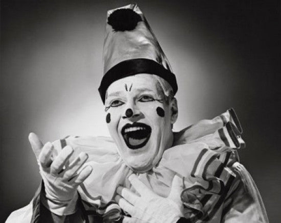 Close-Up of a Singing Clown Fine Art Print - VARSAL2553378E