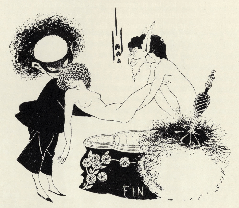 Tail-Piece from Salome Fine Art Print by Aubrey Beardsley