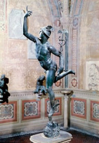 Mercury Bronze Fine Art Print by Giambologna - Bargello Museum, Florence