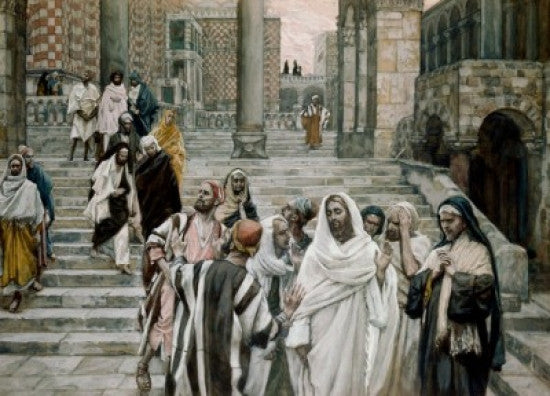Disciples Admire the Buildings of the Temple Fine Art Print by James Tissot