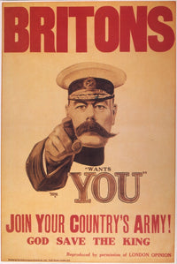 World War I British Recruiting Poster Print by Granger Collection