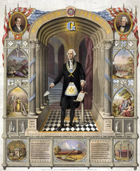 George Washington Freemason Art Print by Science Source