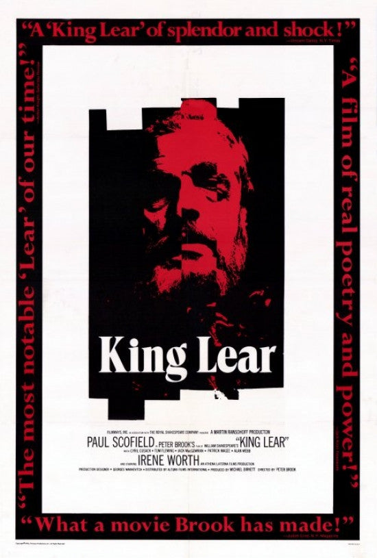 King Lear Movie Poster Print - 27x40 | Posterazzi