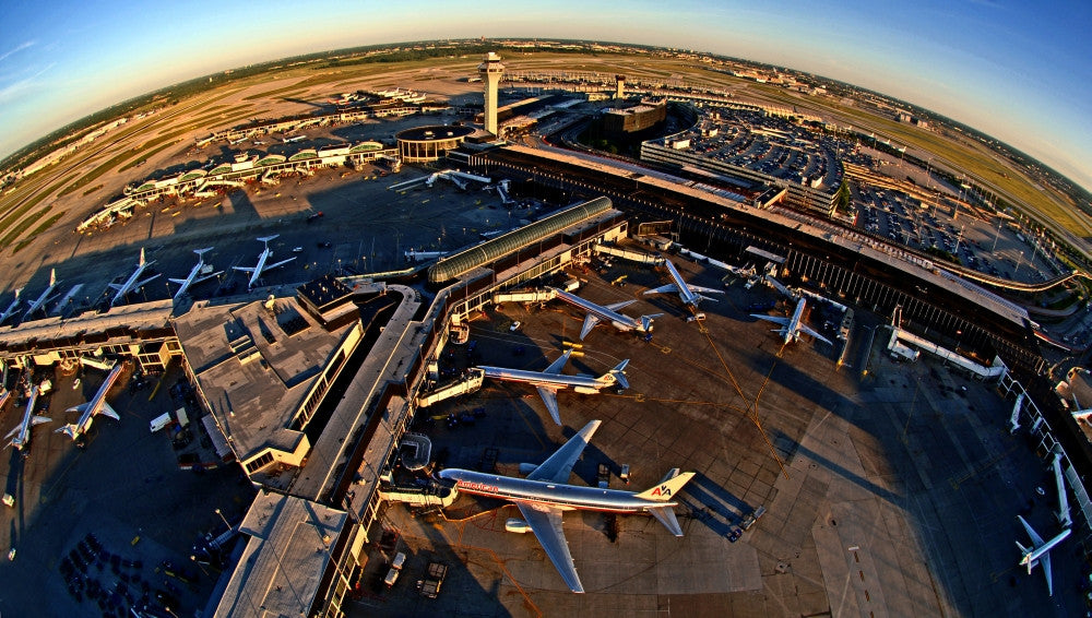 Aerial View of Chicago O'Hare International Airport Fine Art Print by Panoramic Images