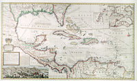 1715 West Indies Map Fine Art Print by Granger Collection