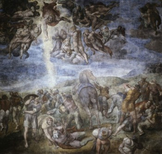 The Conversion of Saul Fine Art Print by Michelangelo Buonarroti