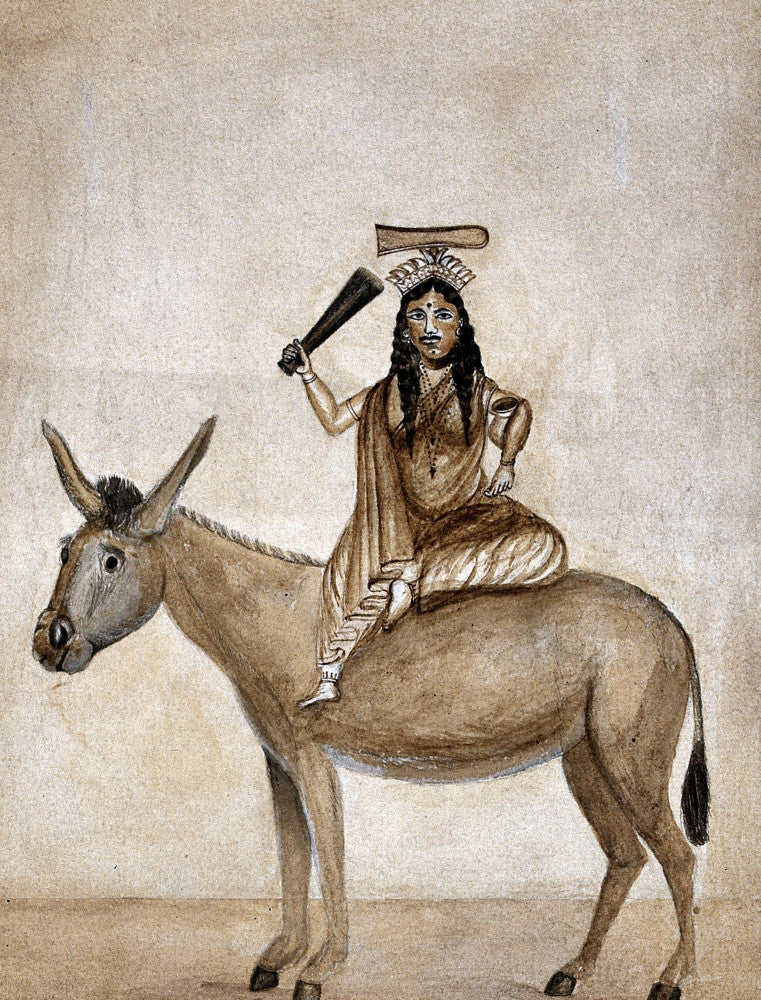 Shitala Mara Poster Print - Hindu Goddess of Smallpox by Science Source