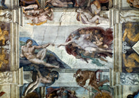 Michelangelo's Creation of Adam Fresco Poster Print by Granger Collection