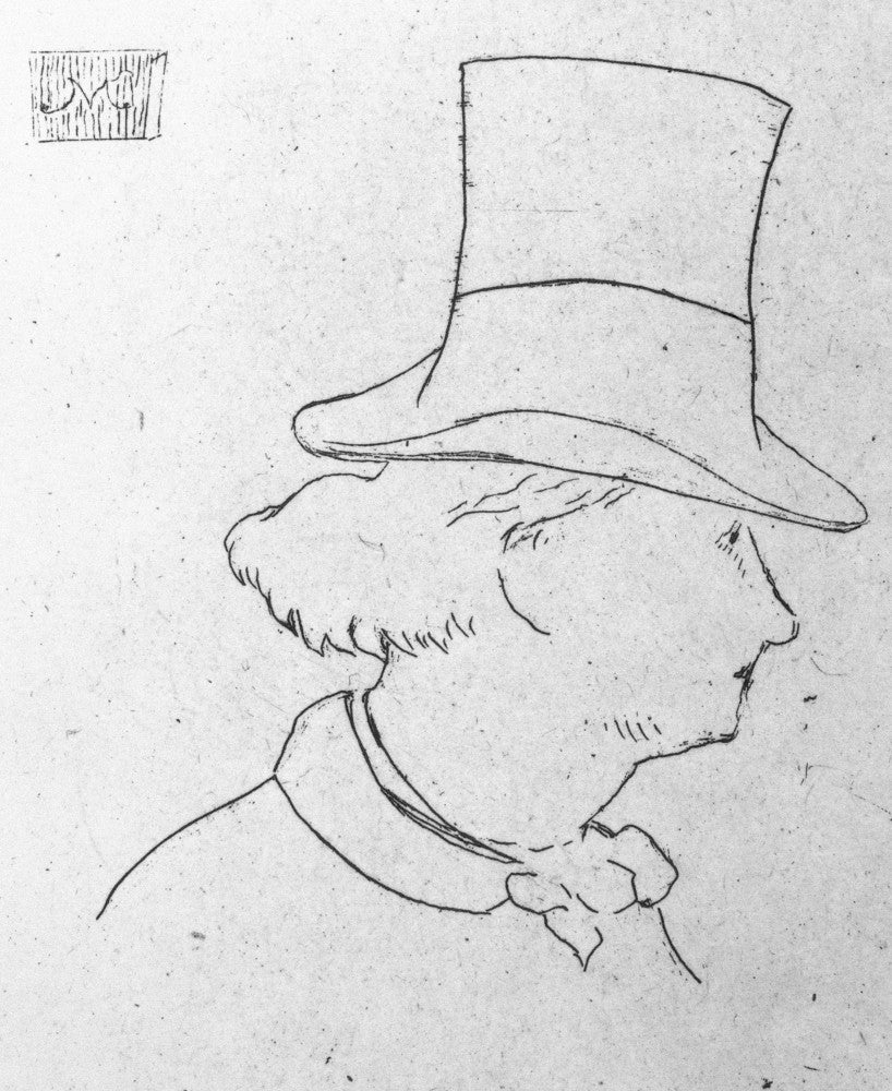 Charles Baudelaire Etching Fine Art Print by Edouard Manet