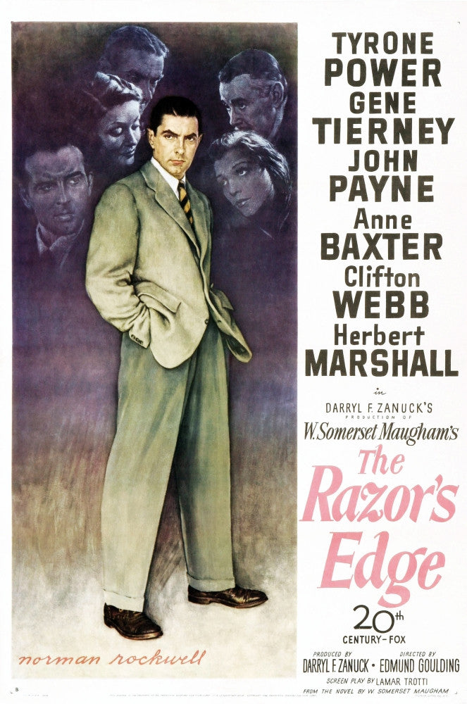 The Razor's Edge Movie Poster Fine Art Print - Multiple Sizes Available