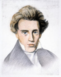 Soren Kierkegaard Pencil Drawing Fine Art Print by Granger Collection