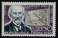 Georges Méliès French Film Director Postage Stamp Print - A Trip to the Moon
