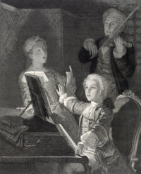 Wolfgang Amadeus Mozart as a Child Fine Art Print - 19th Century Engraving
