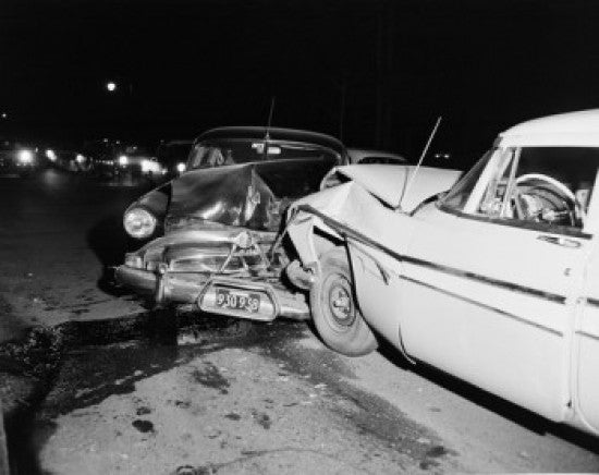 USA Massachusetts Car Crash Aftermath Fine Art Print