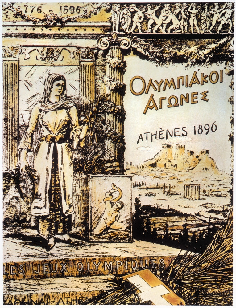 Olympic Games 1896 Vintage Poster Print by Granger Collection