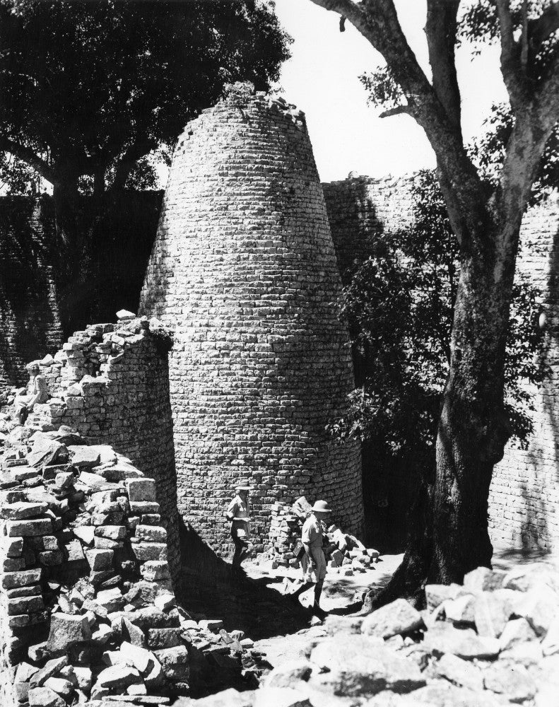 Conical Tower at Great Zimbabwe Photograph - Fine Art Print by Granger Collection