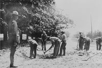 Michigan Highway Construction Crew Fine Art Print - C1920