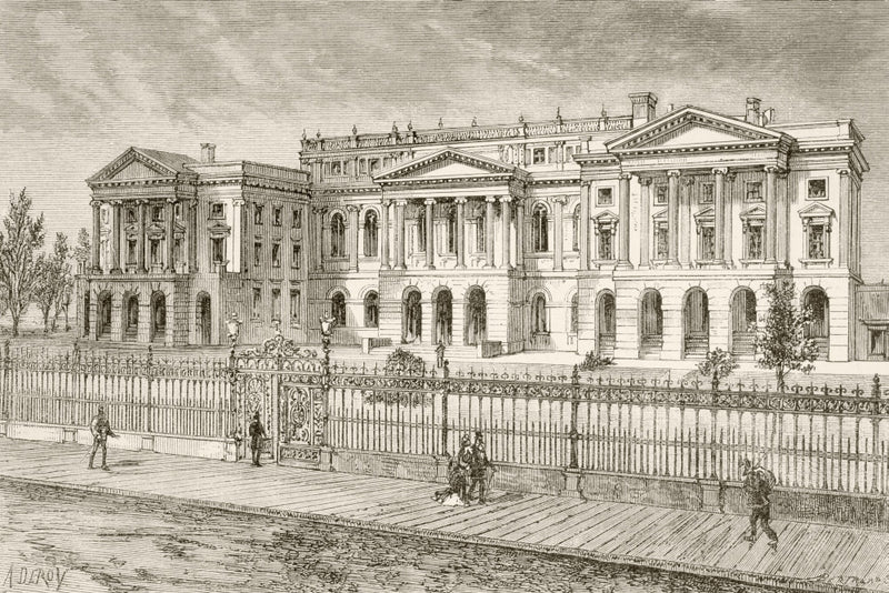 Osgoode Hall 19th Century Illustration Poster Print - Toronto