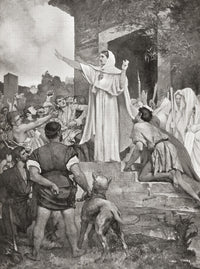 St. Genevieve Calming the Parisians Fine Art Print by Ken Welsh