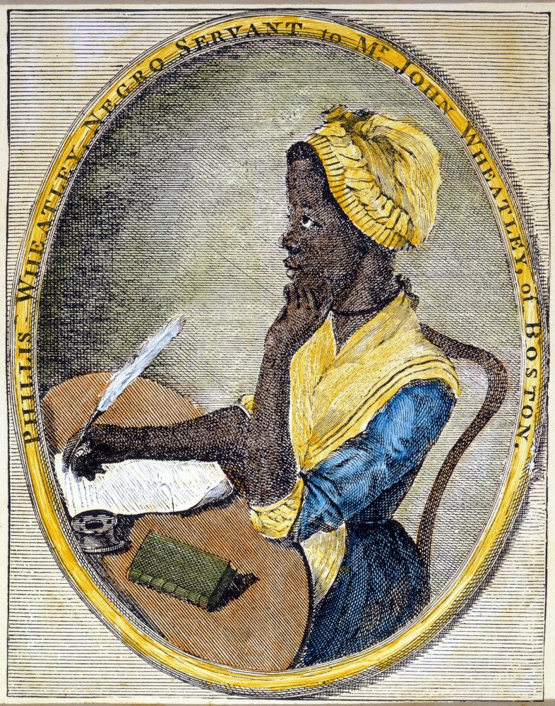 Phillis Wheatley Engraved Frontispiece to Poems (1773) Poster Print