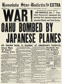 Pearl Harbor World War II Front Page Art Print by Granger Collection