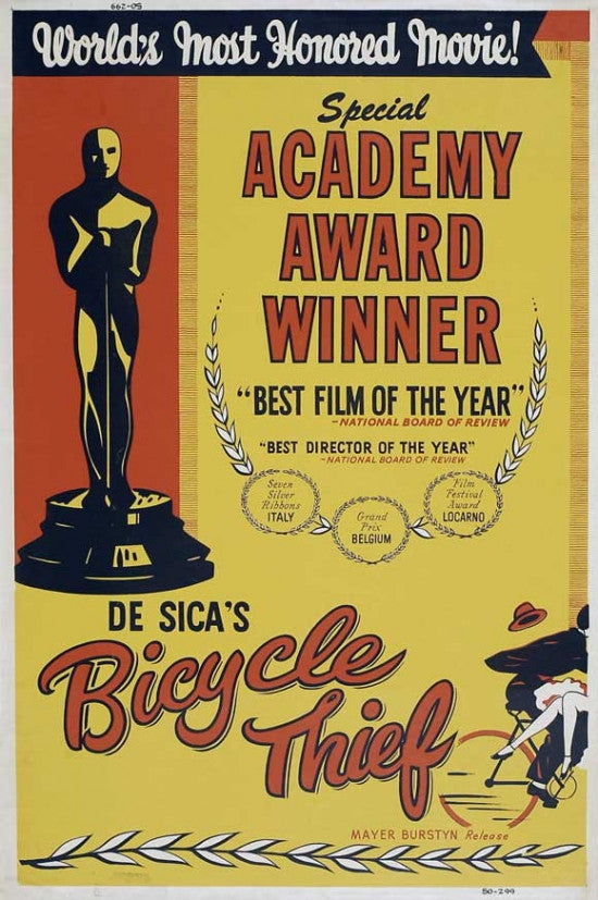 The Bicycle Thief Movie Poster Print - 27x40