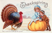 Thanksgiving Nostalgia Cards Fine Art Print - Various Sizes