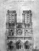 Notre Dame Cathedral Western Facade Fine Art Print - 1848