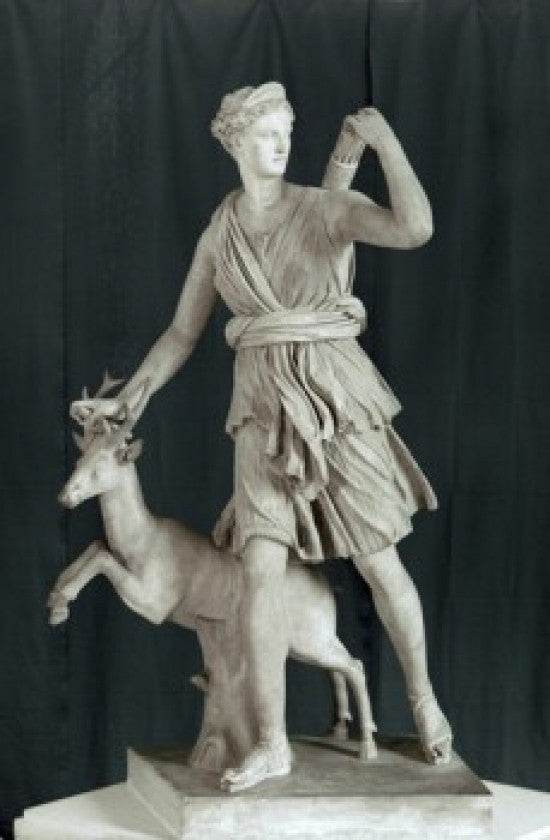 Artemis Hunting Marble Sculpture Fine Art Print - 4th C. BC