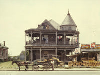 Victorian House Sells Fruit on Houston Street Fine Art Print