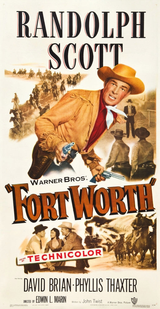 Fort Worth Movie Poster Art Print (1951) | Posterazzi